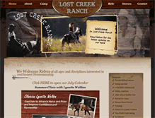 Tablet Screenshot of lostcreekranch.info